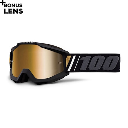 Bike Sunglasses and Goggles 100% Accuri off | mirror true gold 2020 - 1