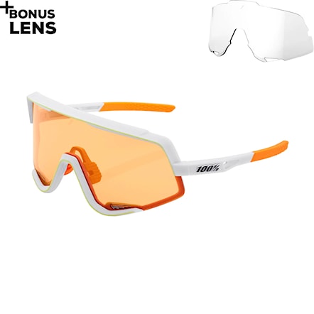 Bike Sunglasses and Goggles 100% Glendale soft tact oxyfire white | persimmon 2021 - 1