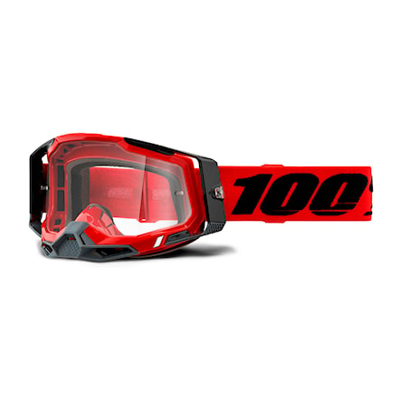 Okulary rowerowe 100% Racecraft 2 red | clear 2022 - 1