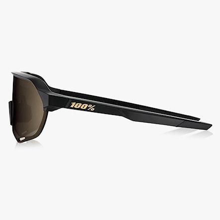 Bike Sunglasses and Goggles 100% S2 matte black | soft gold mirror 2024 - 3