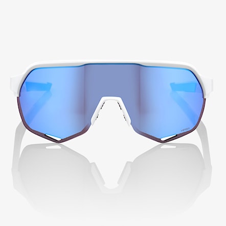 Okulary rowerowe 100% S2 matte white | hiper blue multi mirror 2024 - 2