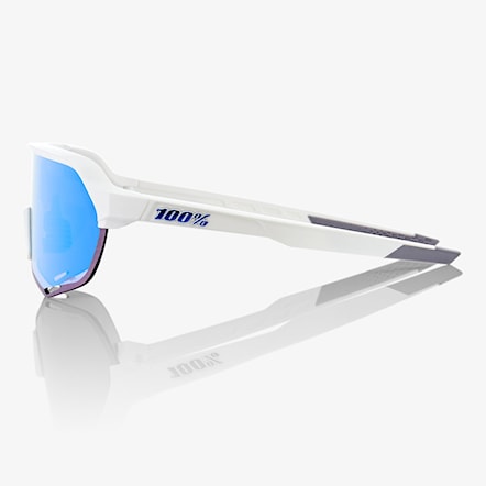 Bike Sunglasses and Goggles 100% S2 matte white | hiper blue multi mirror 2024 - 3