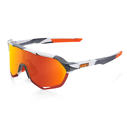 Okulary rowerowe 100% S2 soft tact grey camo | hiper red multilayer mirror 2022 - 1