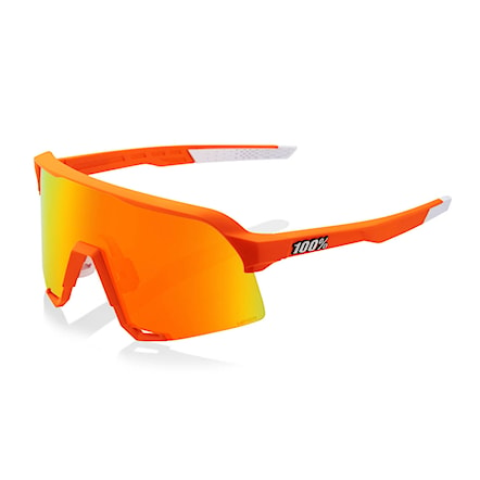 Okulary rowerowe 100% S3 neon orange | hiper red mirror 2021 - 1