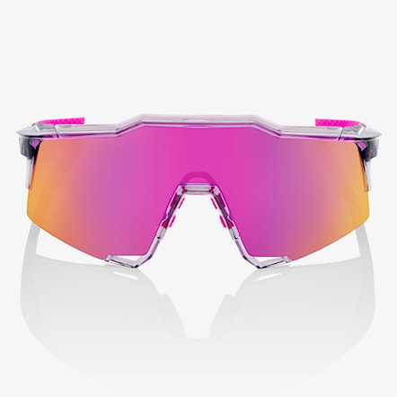 Bike Eyewear 100% Speedcraft polished translucent grey | purple multilayer mirror 2024 - 2