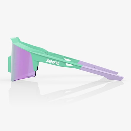 Bike Sunglasses and Goggles 100% Speedcraft SL soft tact mint | hiper lavender mirror 2024 - 3