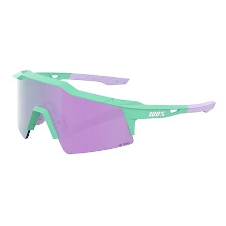 Okulary rowerowe 100% Speedcraft SL soft tact mint | hiper lavender mirror 2024 - 1