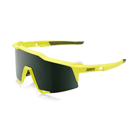 Bike Sunglasses and Goggles 100% Speedcraft soft tact banana | grey green 2020 - 1