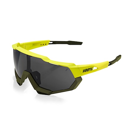 Bike Sunglasses and Goggles 100% Speedtrap soft tact banana | black mirror 2020 - 1