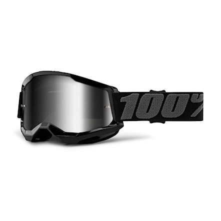 Bike brýle 100% Strata 2 black | mirror silver 2022 - 1