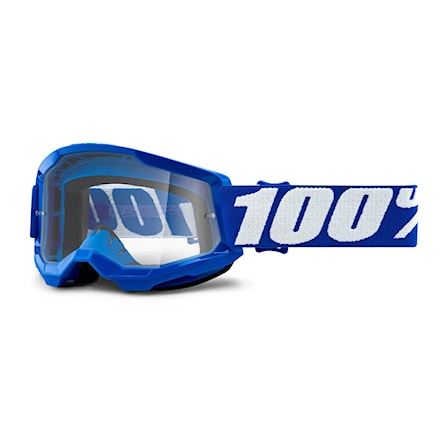 Bike Sunglasses and Goggles 100% Strata 2 Youth blue | clear 2022 - 1
