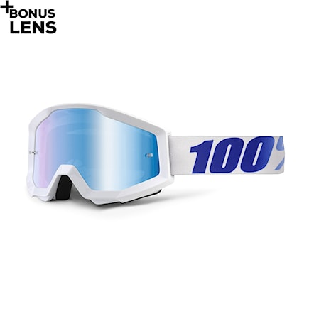 Bike okuliare 100% Strata equinox | mirror blue 2020 - 1