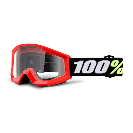 Okulary rowerowe 100% Strata Mini red | clear 2022 - 1