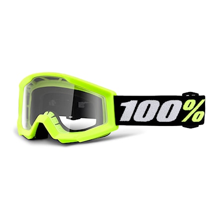 Bike Sunglasses and Goggles 100% Strata Mini yellow | clear 2021 - 1