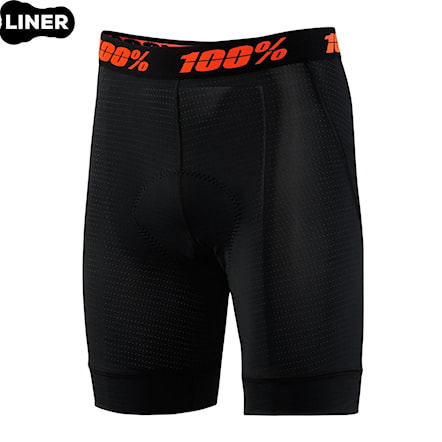 Bike kraťasy 100% Youth Crux Liner Shorts black 2020 - 1