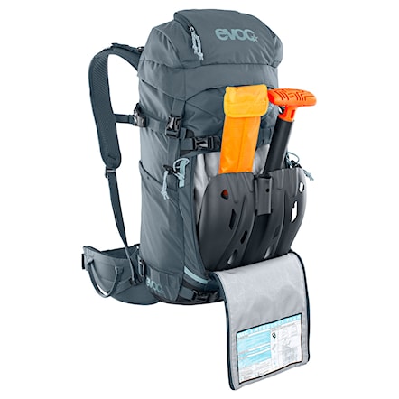 Snowboard Backpack EVOC Patrol 32 carbon grey - 4