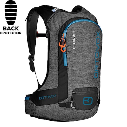 Backpack ORTOVOX Free Rider 16 black anthracite blend 2020 - 1
