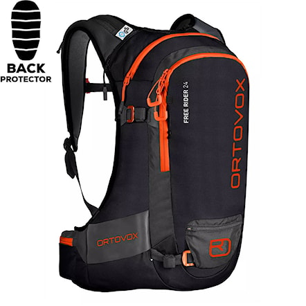 Backpack ORTOVOX Free Rider 24 black raven 2021 - 1