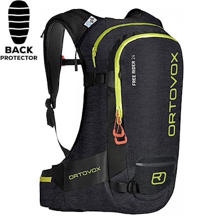 Backpack ORTOVOX Free Rider 24 black raven blend 2021 - 1