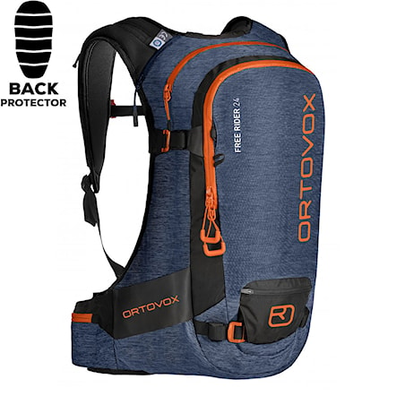 Backpack ORTOVOX Free Rider 24 night blue blend 2021 - 1