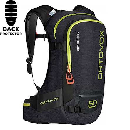 Backpack ORTOVOX Free Rider 26 L black raven blend 2021 - 1