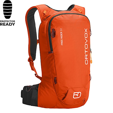 Backpack ORTOVOX Free Rider 22 hot orange 2025 - 1