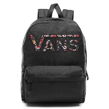 Backpack Vans Realm Flying V black/mixed floral 2018 - 1