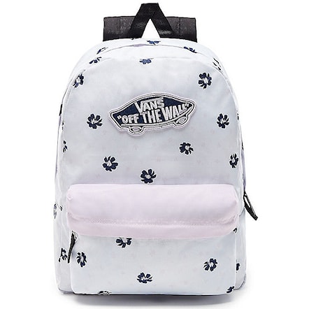 Backpack Vans Realm white abstract daisy 2018 - 1