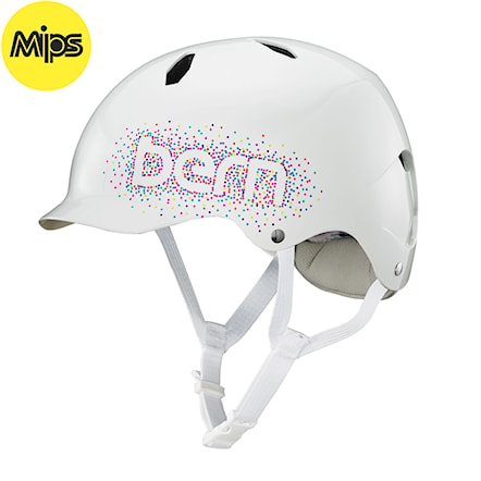 Prilba na bicykel Bern Bandita Mips gloss white confetti logo 2017 - 1