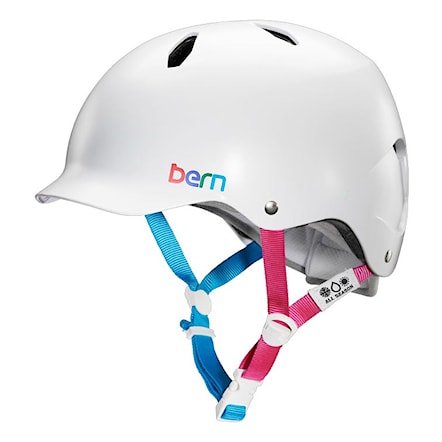 Skateboard Helmet Bern Bandita satin white 2014 - 1
