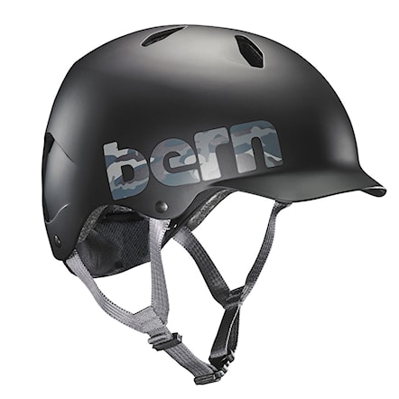 Helma na kolo Bern Bandito matte black camo logo 2022 - 1