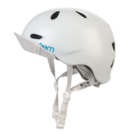 Skateboard Helmet Bern Berkeley satin white 2014 - 1