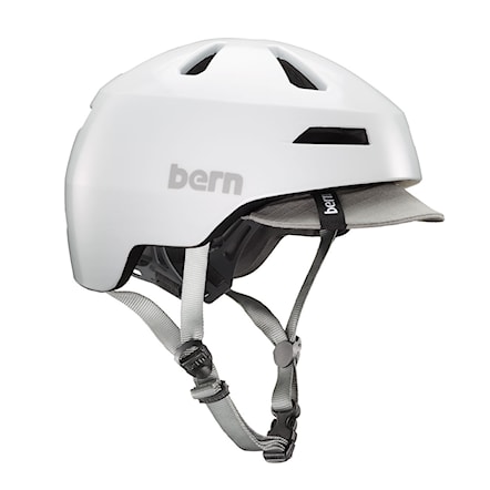 Prilba na bicykel Bern Brentwood 2.0 satin white 2021 - 1