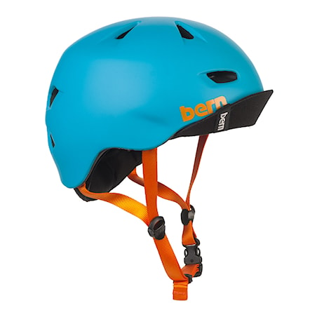 Skateboard Helmet Bern Brentwood matte bright blue 2016 - 1