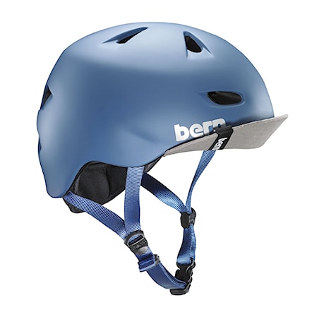 Skateboard Helmet Bern Brentwood matte steel blue 2017 - 1