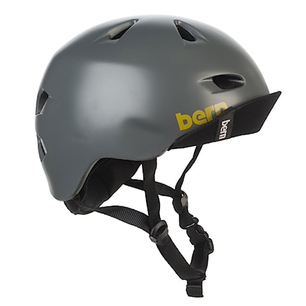 Skateboard Helmet Bern Brentwood satin charcoal 2016 - 1