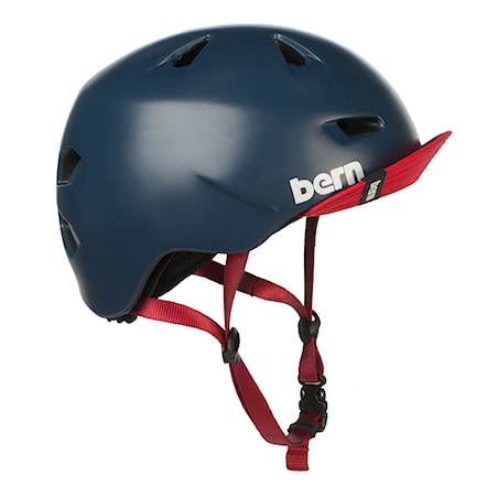 Skateboard Helmet Bern Brentwood satin navy blue 2014 - 1