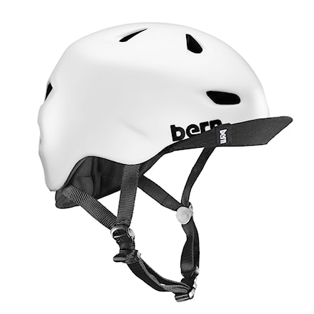 Skateboard Helmet Bern Brentwood satin white 2017 - 1
