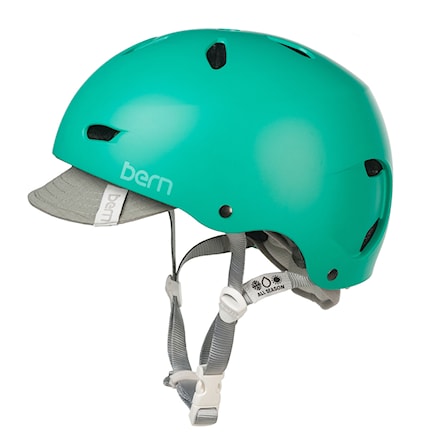 Skateboard Helmet Bern Brighton matte emerald green 2014 - 1