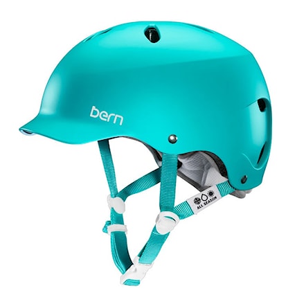 Skateboard Helmet Bern Lenox H2O matte turquoise 2014 - 1