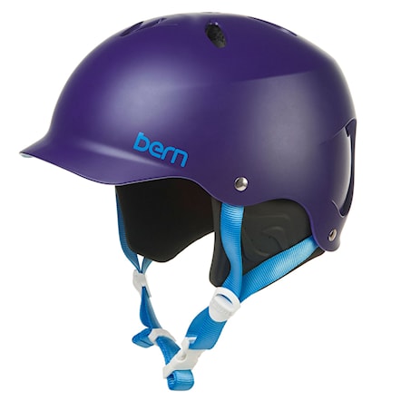 Skateboard Helmet Bern Lenox H2O satin midnight blue 2015 - 1