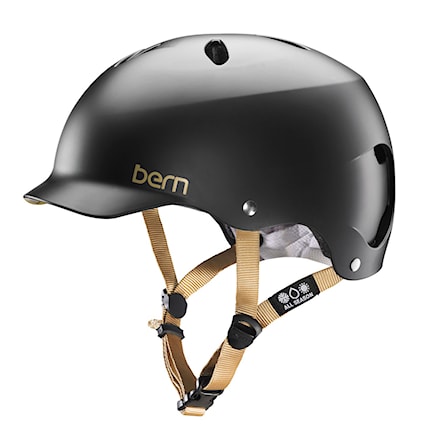 Skateboard Helmet Bern Lenox satin black 2017 - 1