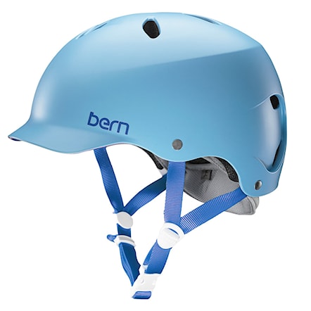 Skateboard Helmet Bern Lenox satin light blue 2016 - 1