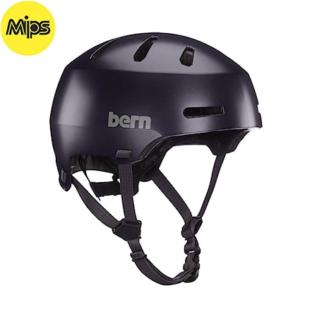 Bike Helmet Bern Macon 2.0 Mips satin deep purple 2021 - 1