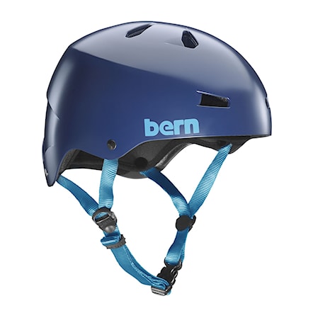 Skateboard Helmet Bern Macon H2O satin navy blue 2017 - 1