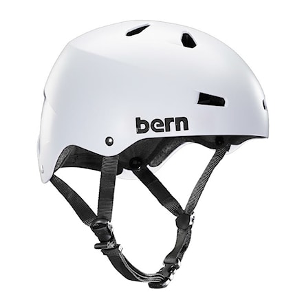Skateboard Helmet Bern Macon H2O satin white 2014 - 1