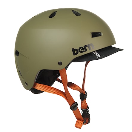 Skateboard Helmet Bern Macon matte olive 2014 - 1