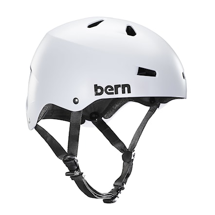 Skateboard Helmet Bern Macon satin white 2018 - 1