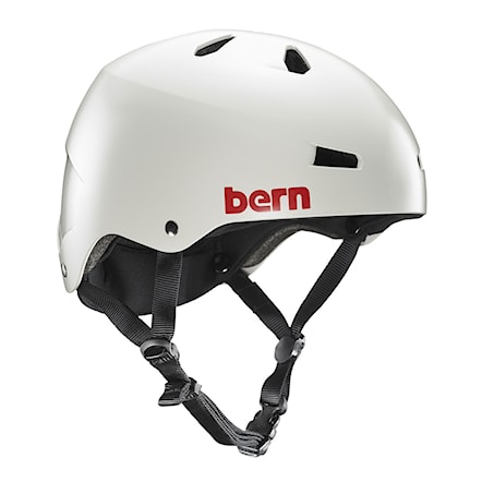 Skateboard Helmet Bern Macon Team satin light grey 2017 - 1