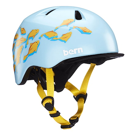 Prilba na bicykel Bern Tigre satin blue goldfish graphic 2021 - 1